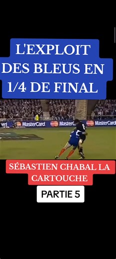 L'EXPLOIT DES BLEUS EN 1/4 DE FINAL.. SÉBASTIEN CHABAL LA CARTOUCHE #chabal #rugby #allblacks