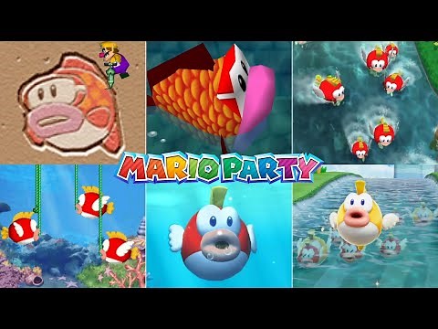 Evolution Of Cheep Cheep Minigames In Mario Party Games [1999-2018]