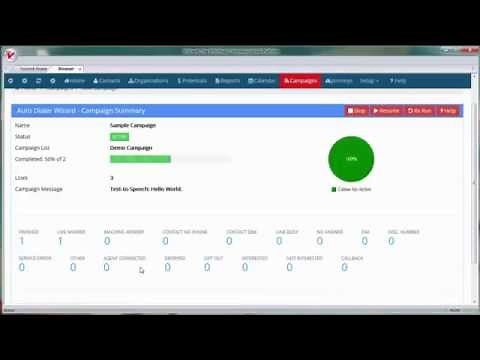 Auto Dialer Demo Text To Speech Campaign