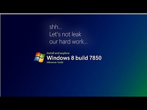 Installing Windows 8 build 7850 in 2025