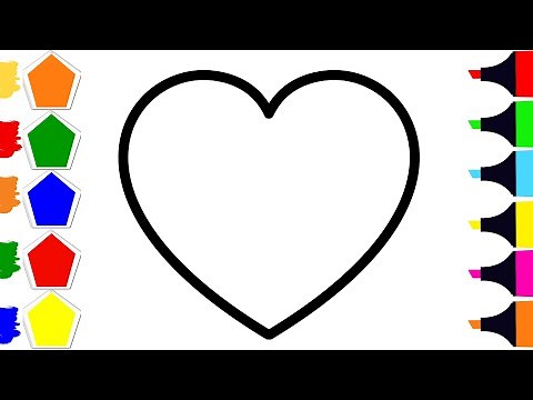 Simple Heart Drawing Tutorial for beginners | Easy Heart Drawing Step by Step | Bright Art Haven