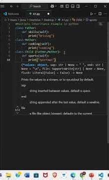 Multiple level inheritance in python example