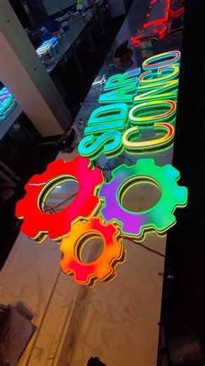 Colorful running lights.you must haven't see before.#ledsign #led #signboard #signs #fyp #foryoupage