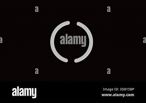 white Split Arc Circular Loading or Dual Arc Loading Spinner Animation Stock Video Footage - Alamy