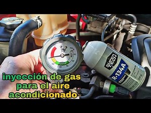 como cargar o inyectar gas al aire acondicionado del carro, tutorial completo