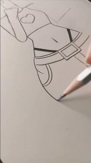 how to draw anime girl full body step by step | how to draw a body | girl drawing#art#drawing#shorts