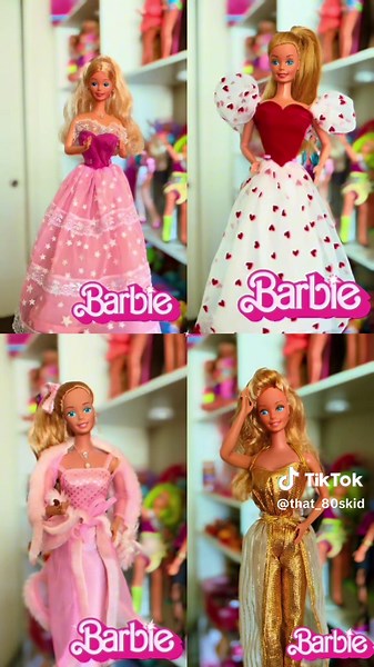 Did you watch our last Barbie videos? Which 80’s Barbie was your favorite? #barbiecollector #Dreamglowbarbie1985 #Goldendreambarbie1980 #Pinkandprettybarbie1981 #Lovingyoubarbie1983