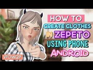 How to Create a Clothing in Zepeto using Phone | Zepeto Studio 2D Design