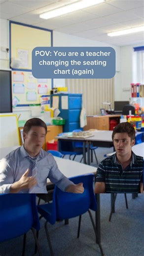 Nothing stirs the chaos quite like a new seating chart 🤭✏️ #TeacherLife #TeacherHumor | SimpleK12