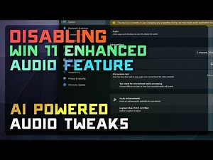 How to DISABLE new Win11 Audio Enhancement Feature 🎙️Stop AI Powered Setting & Fix Glitchy Audio