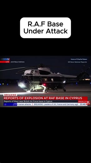 RAF Base Under Attack – Explosion Reported in Cyprus #RAF #Cyprus #BreakingNews #UKDefence #MilitaryNews