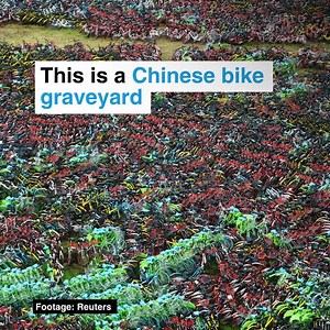 Watch to see the problems bike-sharing is facing in Chinese cities. (source: @World Economic Forum) | China Minutes