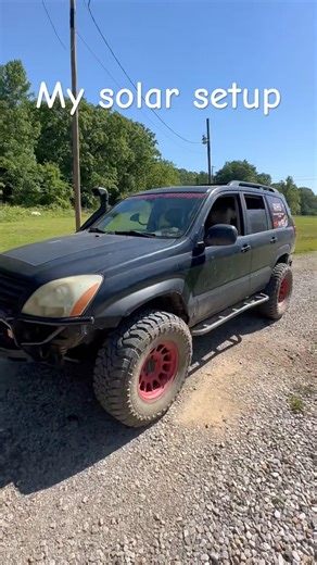 My solar setup on my Lexus GX470 #offroad #solar #gx470