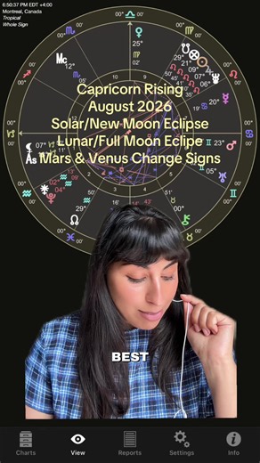 Capricorn Rising August 2026: Solar & Lunar Eclipses, Mars & Venus Changes