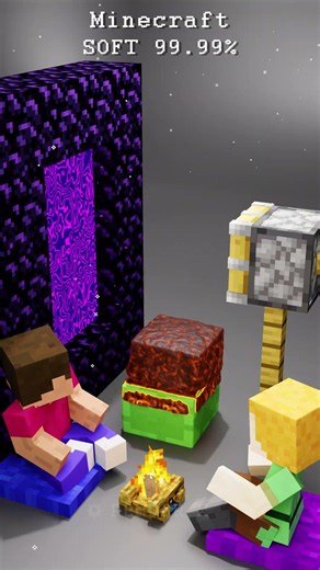 Minecraft vs Real Life – Magma Block Soft physics Test 🔥