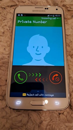 Android 4.4.2 kitkat incoming call #android #samsung