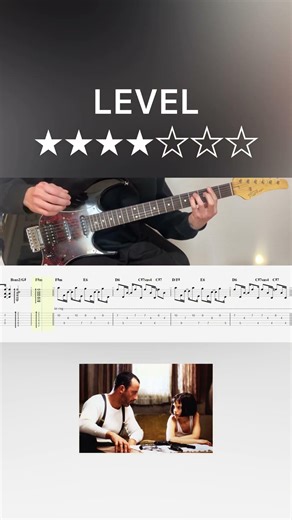 Sting - Shape of My Heart (guitar cover with tabs & chords)