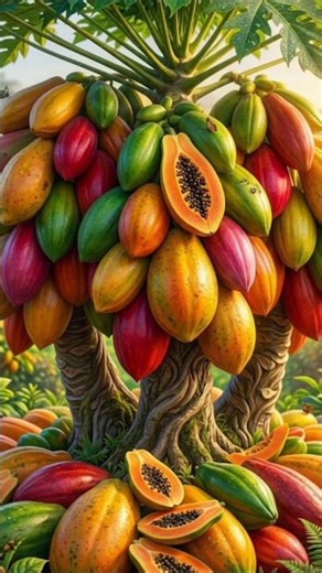 Easy and fast method to grow and propagate papaya fruit trees #garden #plant #grafts