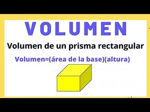 Volumen de un prisma rectangular | Volumen de prismas.