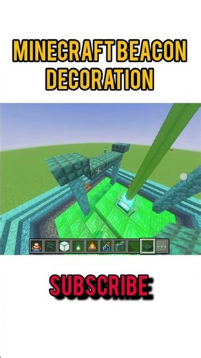 Minecraft Beacon Decoration #minecraft#minecraftguide#mcpetutorial