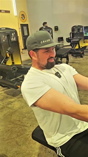 last set of low row in gym back day