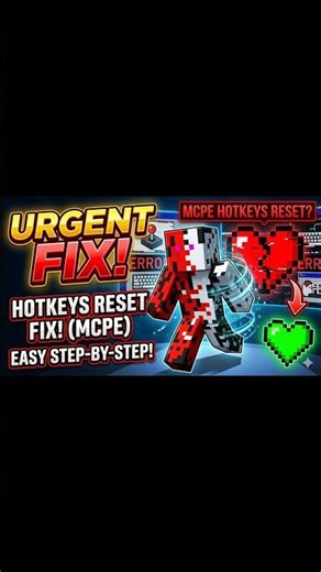 Hotkeys Reset Problem FIX 😳 | MCPE में अब कभी सेटिंग्स डिलीट नहीं होंगी! 🔥