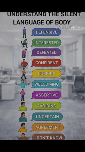 Bodys speak louder than words 🤯#rahaztutorial