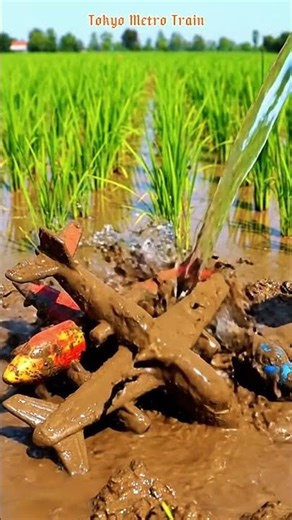 Clean toys, mini toys Train setup building, tracks, bridges, playful rail missions #TokyoMetroTrain