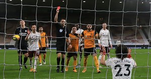 Games Luiz and Leno will miss after red cards during Arsenal's defeat to Wolves