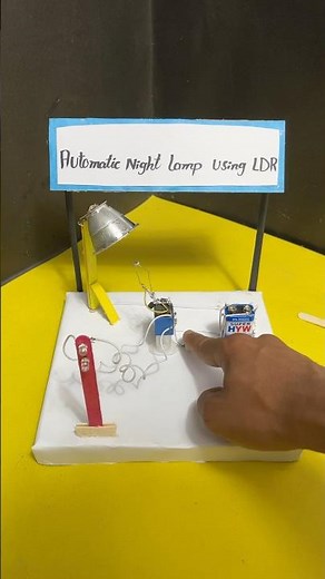 Automatic night lamp using LDR #diy#youtubeshorts #shorts