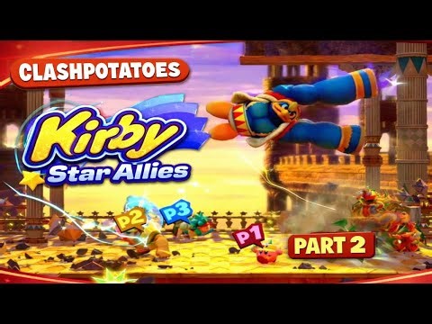 CP: Co-op Lets play kirby star allies part 2 "Dedede be swinging those pillars"