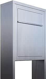 Stand Base by Bravios - Contemporary Designer Stand-Alone Mailbox in Stainless Steel