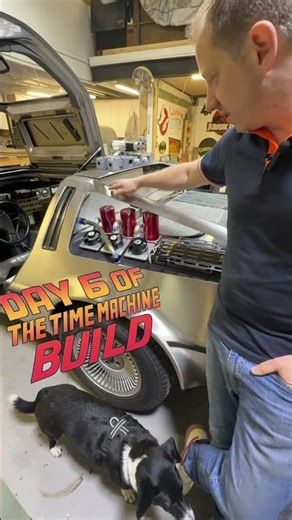 Building a delorean time machine in 20 days! Day 6!