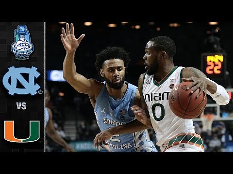 North Carolina vs. Miami ACC Basketball Tournament Highlights (2018)