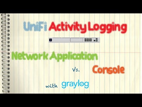 Ubiquiti UniFi Activity Logging - Network Application vs. Console (graylog)
