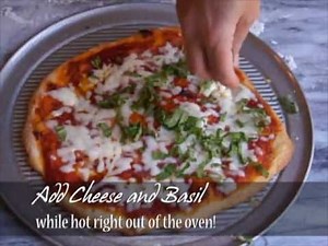 No Knead Pizza Margherita 2 ways