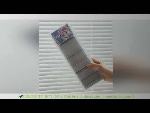 Clear Plastic Compartmentalized Organizer Box Holds 550+ Game Cards Storage Box With Adjustable Divi