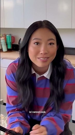 Awkwafina's cooking. Or at least, she's trying to. #TheUnlikelyCook - Coming Soon to Apple TV