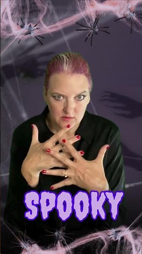 Spooky Season! #spooky #halloween #pumpkintime #creepy #scary #scaryteacher #learntosign #fun #asl