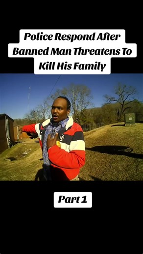 Police Respond After Banned Man Threatens To Kill His Family #policeofficer #police #cops #bodycam