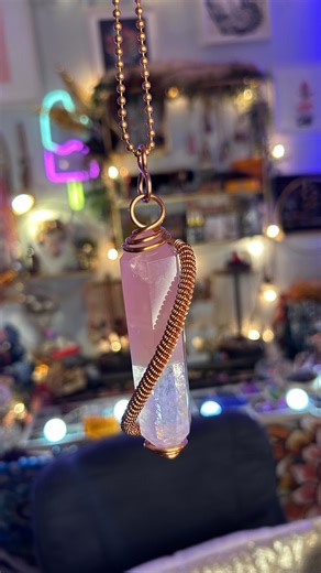 This Clear Quartz Rose Quartz necklace is one of my absolute faves! 💞 Tap into love and clarity while it’s 31% off — but hurry, this deal ends Nov 2 at 4AM EST / 1AM PST! 💎✨ Plus, enjoy FREE shipping on all U.S. orders $75 at www.crystalinemars.com 💫 | Crystaline Mars