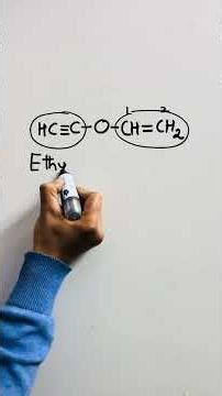 Naming of ETHER with DOUBLE and TRIPLE Bonds #nomenclature #ether #yt