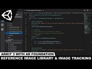 ARKit 3 with Unity3d AR Foundation and Reference Image Library with Image Tracking