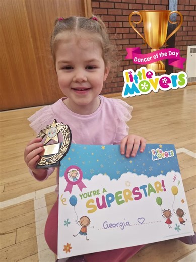 ⭐️⭐️⭐️ SUPERSTAR DANCER! ⭐️⭐️⭐️ Why did I choose Georgia to win our trophy today? Take a look! 👀 🎵 Independent dancing 🧸Saying what she wants & needs 🏃‍♀️ Super speedy running 👂 Listening & following instructions ⏳️ Waiting beautifully for her turn 👍 Joining in playing games 💃 Mastering a dance routine 💖 Showing so much love ⭐️ Georgia shows these skills consistently week after week! Watching you & your Grandad Georgia, dance & play just melts my heart. Grandad you are creating so many b