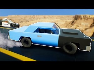 CANYON POLICE CHASE RACE! - Brick Rigs Multiplayer Gameplay - Lego Cops and Robbers Race!