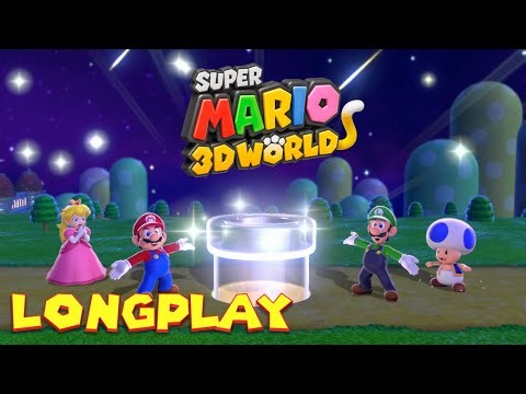 Super Mario 3D World Longplay - 4 Players