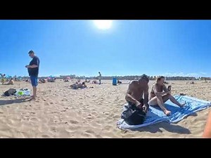 VR 360° Beach Walking | Breathtaking Views of La Marina Beach | Virtual Tour | 2025 | 8K
