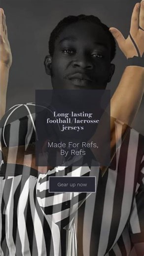 Long-lasting football/lacrosse referee jerseys