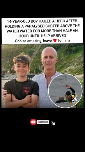 🌊 At Just 14, He Became a Real-Life Hero ❤️ | Teen Saves Paralyzed Man at Sea