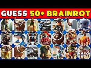 Guess Italian Brainrot Animals In 5 Seconds | Top 50+ Brainrot Animals 🧠🐘🦈💫